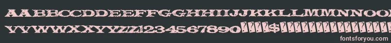 Mysteryforest Font – Pink Fonts on Black Background