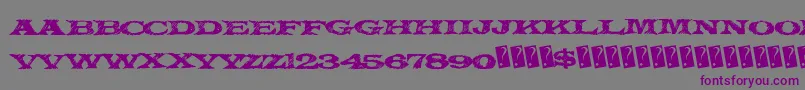 Mysteryforest Font – Purple Fonts on Gray Background