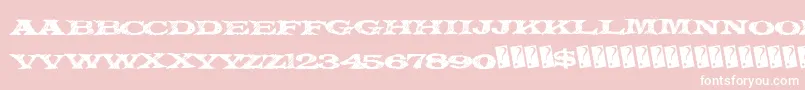 Mysteryforest Font – White Fonts on Pink Background