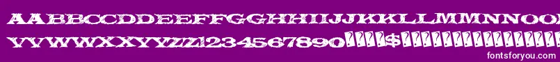 Mysteryforest Font – White Fonts on Purple Background