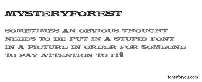 Шрифт Mysteryforest