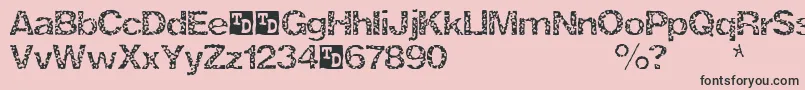 ZrexTrialVersion Font – Black Fonts on Pink Background