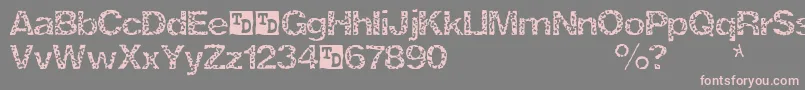 ZrexTrialVersion Font – Pink Fonts on Gray Background