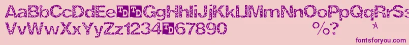 ZrexTrialVersion Font – Purple Fonts on Pink Background