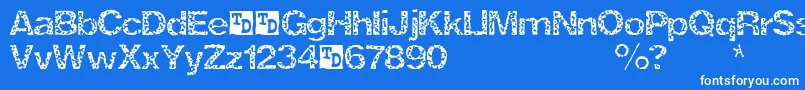 ZrexTrialVersion Font – White Fonts on Blue Background