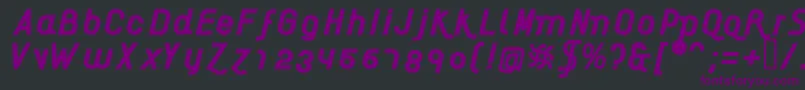 AikelsoBi Font – Purple Fonts on Black Background