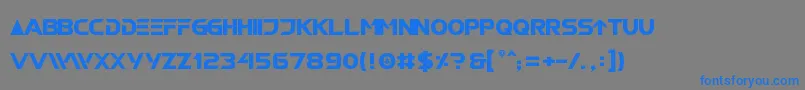 RobotechGxNormal Font – Blue Fonts on Gray Background