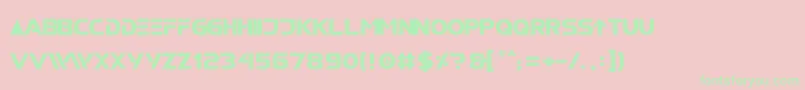 RobotechGxNormal Font – Green Fonts on Pink Background