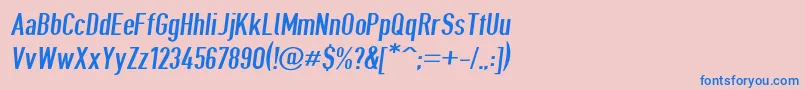 Giveahootobl Font – Blue Fonts on Pink Background