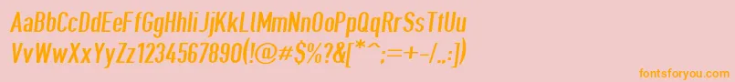 Giveahootobl Font – Orange Fonts on Pink Background