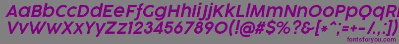 CocogooseProSemilightItalicTrial Font – Purple Fonts on Gray Background