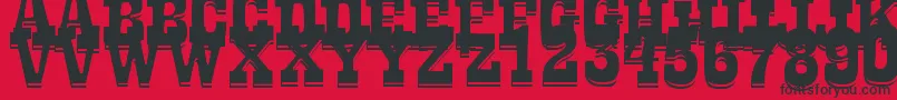 LaTequilaOut Font – Black Fonts on Red Background