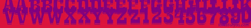 LaTequilaOut Font – Purple Fonts on Red Background