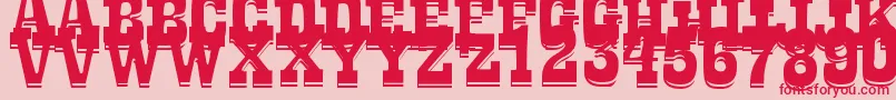 LaTequilaOut Font – Red Fonts on Pink Background