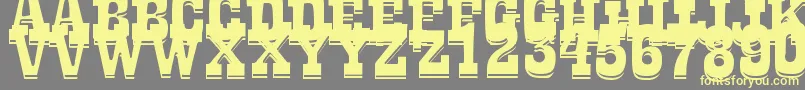 LaTequilaOut Font – Yellow Fonts on Gray Background