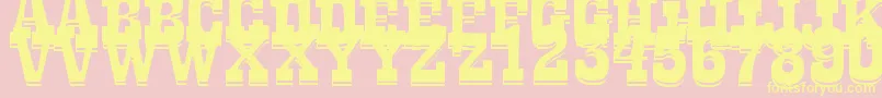 LaTequilaOut Font – Yellow Fonts on Pink Background