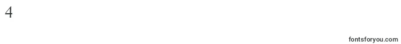 フォントSimoncinigaramondstd – フォント数字4