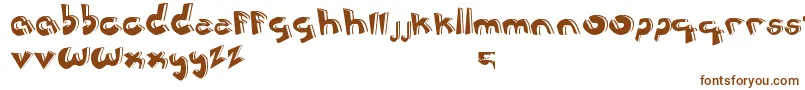 JerРІnimoCartoon Font – Brown Fonts on White Background