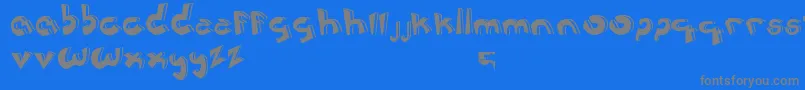 JerРІnimoCartoon Font – Gray Fonts on Blue Background