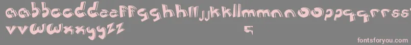 JerРІnimoCartoon Font – Pink Fonts on Gray Background