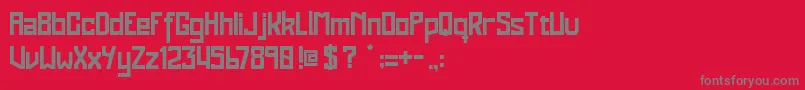 Replay Font – Gray Fonts on Red Background