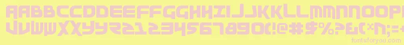 Moltorv2 Font – Pink Fonts on Yellow Background