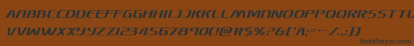 Skymarshalcondital Font – Black Fonts on Brown Background