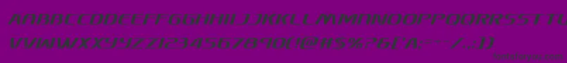 フォントSkymarshalcondital – 紫の背景に黒い文字
