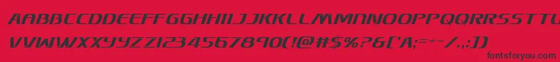 Skymarshalcondital Font – Black Fonts on Red Background