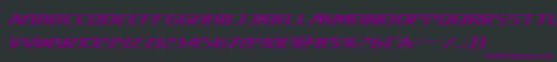 Skymarshalcondital Font – Purple Fonts on Black Background