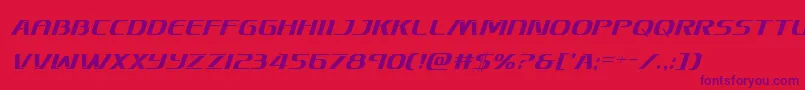 Skymarshalcondital Font – Purple Fonts on Red Background