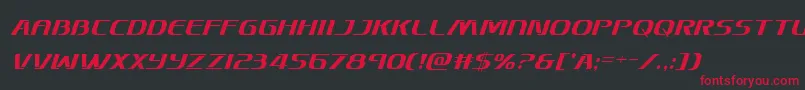 Skymarshalcondital Font – Red Fonts on Black Background