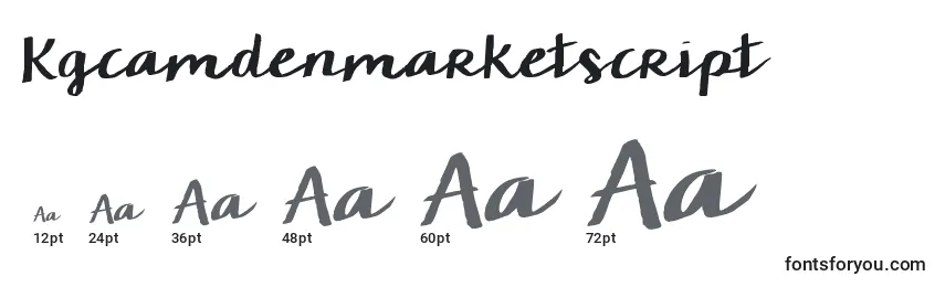 Kgcamdenmarketscript Font Sizes