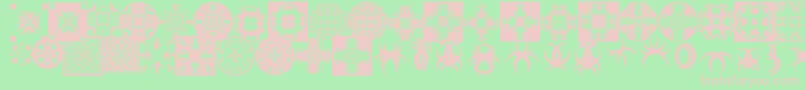 Fontco2 Font – Pink Fonts on Green Background