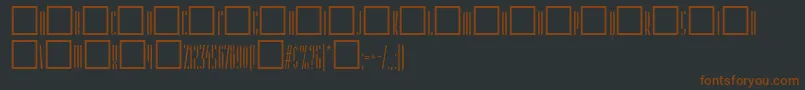 Шрифт Cajunqueen – коричневые шрифты на чёрном фоне