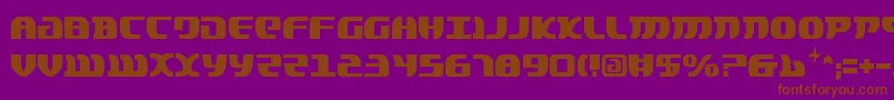 LordOfTheSithCondensed Font – Brown Fonts on Purple Background