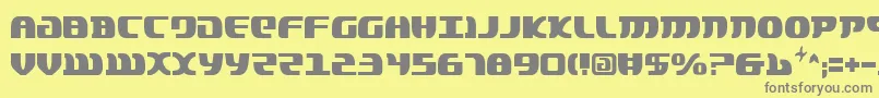 フォントLordOfTheSithCondensed – 黄色の背景に灰色の文字