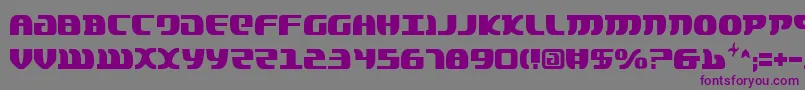 Шрифт LordOfTheSithCondensed – фиолетовые шрифты на сером фоне