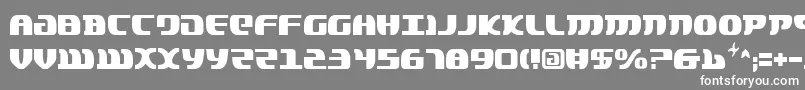 フォントLordOfTheSithCondensed – 灰色の背景に白い文字