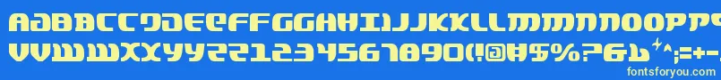 LordOfTheSithCondensed Font – Yellow Fonts on Blue Background