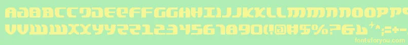 LordOfTheSithCondensed Font – Yellow Fonts on Green Background