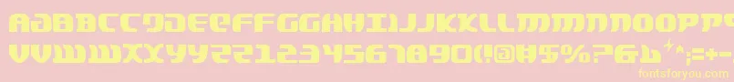 LordOfTheSithCondensed Font – Yellow Fonts on Pink Background