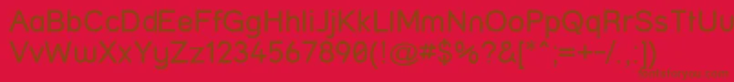Street ffy Font – Brown Fonts on Red Background