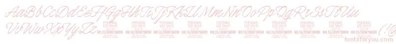 HoneymoonPersonal Font – Pink Fonts