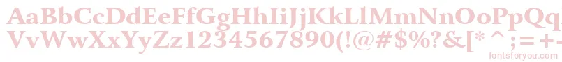 BitstreamArrusBlackBt Font – Pink Fonts on White Background