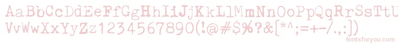 PelkistettyaTodellisuutta Font – Pink Fonts on White Background