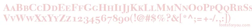 NewCaledoniaBoldSmallCapsOldStyleFigures Font – Pink Fonts on White Background