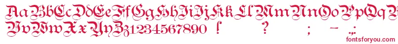 TeutonicNo1Demibold Font – Red Fonts