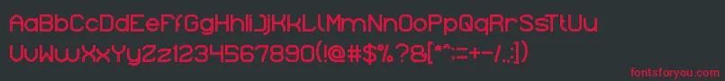 Indonesia Font – Red Fonts on Black Background