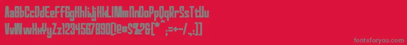 RedWorldBold Font – Gray Fonts on Red Background